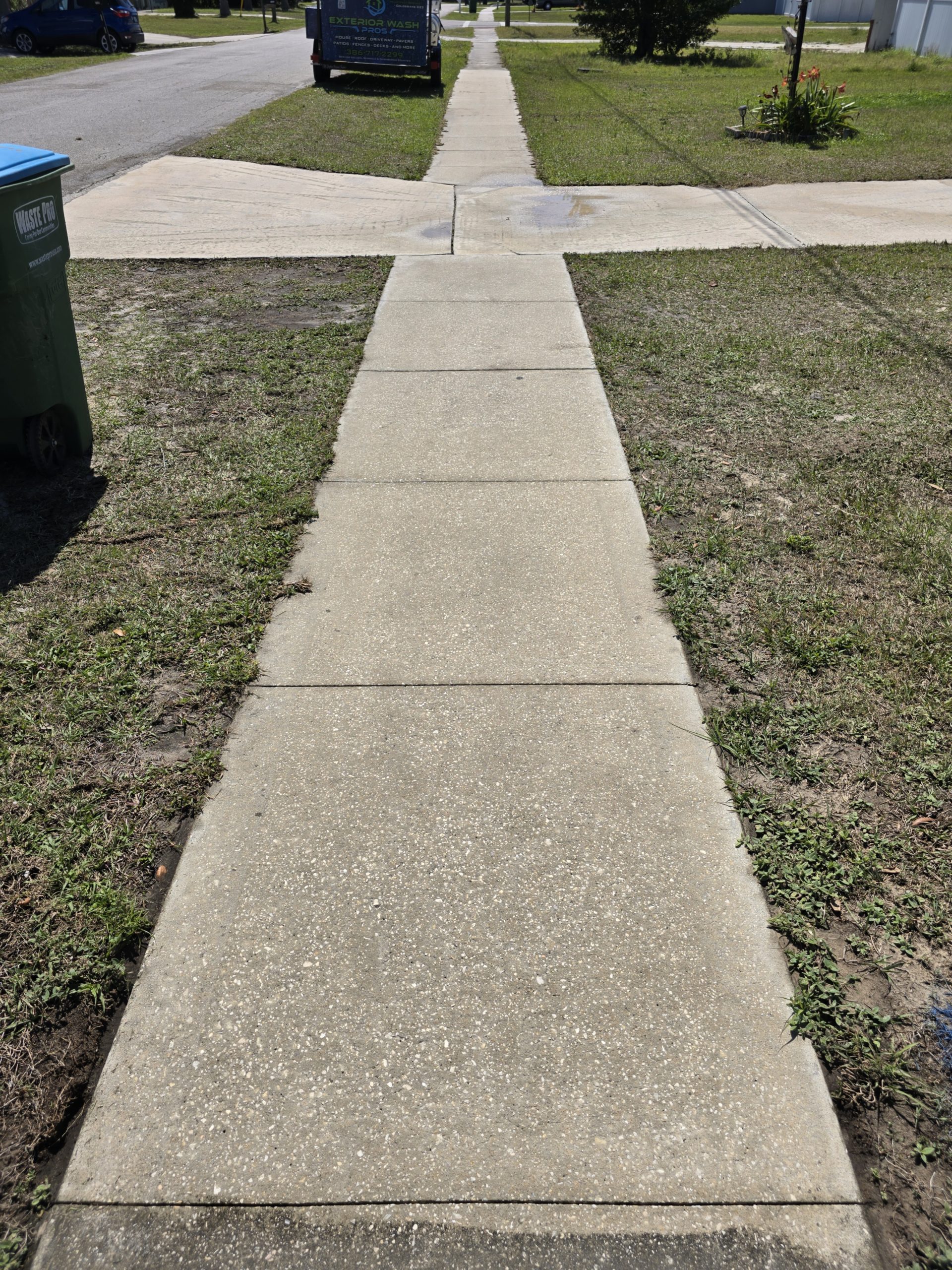 Sidewalks are clean and safe after our treatments