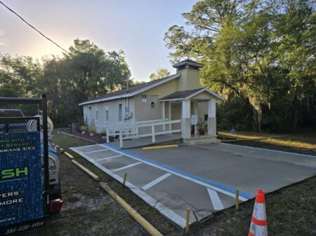 Church & Parking Pad Cleaning