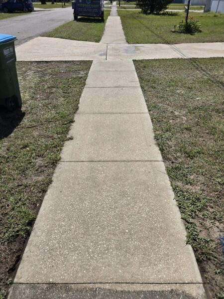 Sidewalks are clean and safe after our treatments