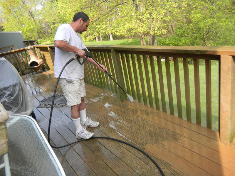 Cleaning a deck in Deltona, Florida helps preserve the investment in your property