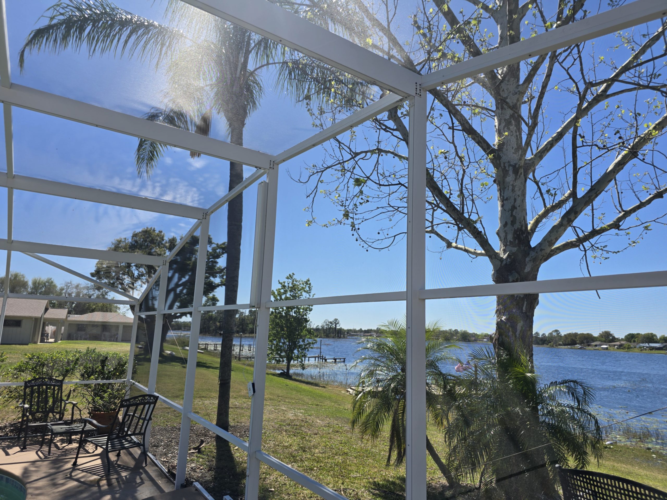 Pool Cage cleaning evidence