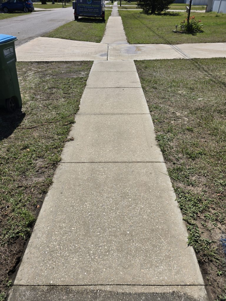 Sidewalks are clean and safe after our treatments