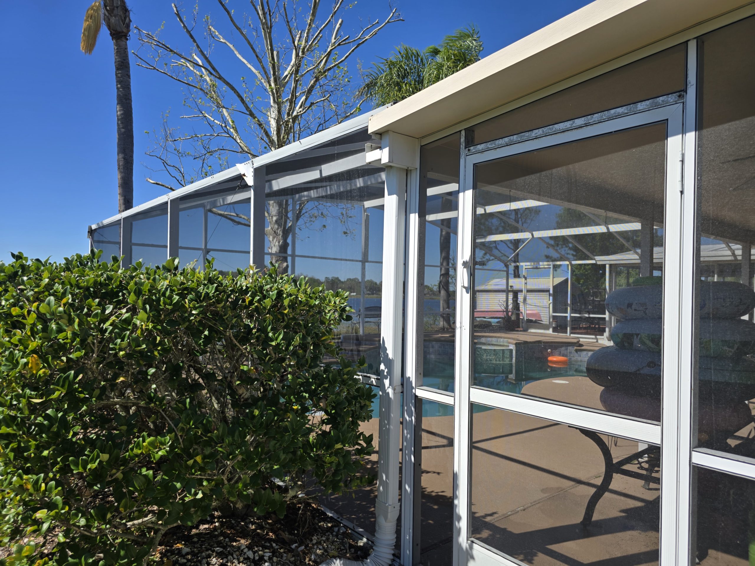 Clean aluminum frames and screens are a great improvement on your home!