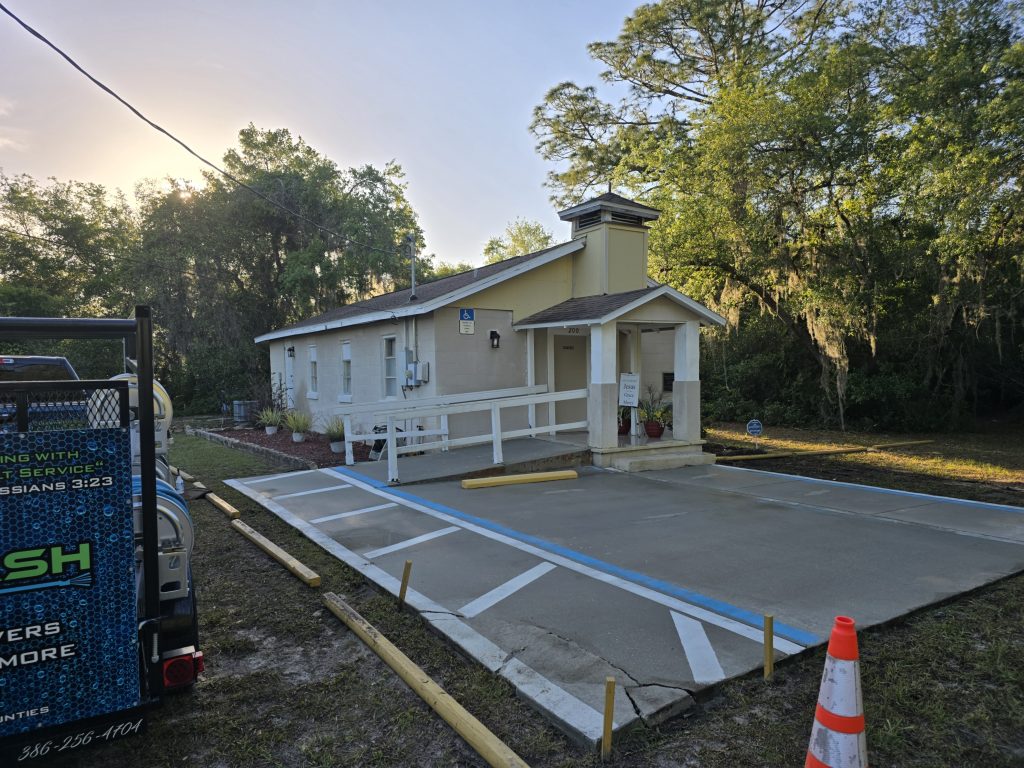 Church & Parking Pad Cleaning